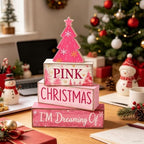 Christmas Decorations Indoor, Winter Pink Christmas Tree Home Decor, alternate view 4