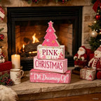 Christmas Decorations Indoor, Winter Pink Christmas Tree Home Decor, alternate view 5