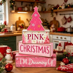 Christmas Decorations Indoor, Winter Pink Christmas Tree Home Decor, alternate view 7