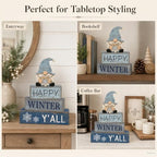 Christmas Decorations Indoor, Winter Snowflake Gnome Christmas Home Decor, alternate view 6