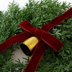 Christmas Decorations, Mini Christmas Wreaths for Cabinets with Bows Bells, alternate view 3