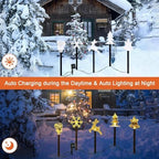 Christmas Decorations Outdoor, Christmas Pathway Lights, 5 PCS, alternate view 3