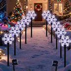 Christmas Decorations Outdoor, Snowflake Pathway Lights, 10 PCS