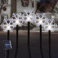 Christmas Decorations Outdoor, Snowflake Pathway Lights, 5 PCS