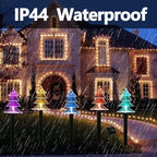 Christmas Decorations Outdoor, Solar Tree Pathway Lights, 10 PCS, alternate view 3