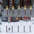 Christmas Decorations Outdoor, Solar Tree Pathway Lights, 20 PCS, alternate view 5