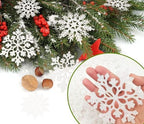 Christmas Decorations Snowflake Ornament White for Tree Decor Craft, alternate view 6