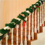 Christmas Garland, 54FT Artificial Soft Green Realistic Pine Greenery for Indoor Outdoor Xmas Mantle, Staircase, alternate
