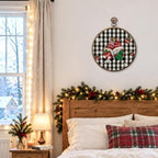 Christmas Gnome Round Framed Wall Art 10"x10", alternate view 4