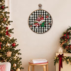 Christmas Gnome Round Framed Wall Art 10"x10", alternate view 5