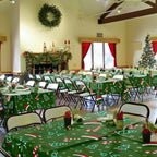 Christmas Green Plastic Table Cloth Disposable, 4 Pack, 54 x 108 in, alternate view 2