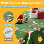 Christmas Green Plastic Table Cloth Disposable, 4 Pack, 54 x 108 in, alternate view 3