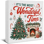 Christmas Home Decorations Indoor, It's The Most Wonderful Time Wood Sign