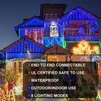 Christmas Icicle Lights - 19Ft Christmas Lights, Blue in Blue, alternate view 5