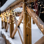 Christmas Icicle Lights - 32Ft Christmas Lights, Warm White in Warm White, alternate view 4