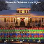 Christmas Icicle Lights Battery Operated 10Ft Color Changing String Lights, alternate view 4