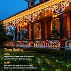 Christmas Icicle Lights Battery Operated 10Ft Color Changing String Lights, alternate view 5