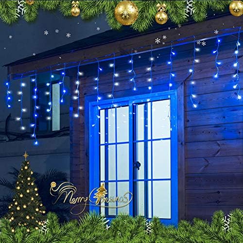 Christmas Icicle Lights Outdoor,300 LED 33FT Hanging String Lights, alternate view 3
