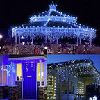 Christmas Icicle Lights Outdoor,300 LED 33FT Hanging String Lights, alternate view 7