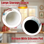 Christmas Kitchen Decor, Christmas Snowman Ceramic Utensils Holder, alternate view 4