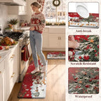 Christmas Kitchen Floor Mats Cushioned Anti Fatigue Kitchen Rug Set, alternate view 6