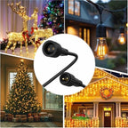Christmas Light Connector Cords 33FT 2 Pin Lights Extension Cable, alternate view 2