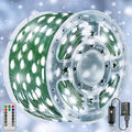 Christmas Lights, 198 FT 600 LED Outdoor Waterproof Plug in Christmas Tree Lights with 8 Modes Remote Timer
