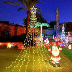 Christmas Lights, 320 LED String Lights with 12" Plastic Star Tree Topper, 8 Modes Outdoor Waterproof Christmas, alternate