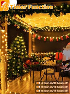 Christmas Lights 600 LED 196 FT, Waterproof Outdoor String Lights with Remote and Timer, Christmas Tree Lights, alternate