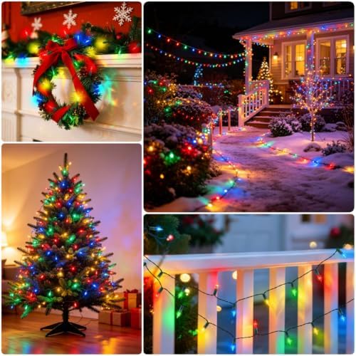 Christmas Lights Battery Operated, 50LED 16ft (1 Pack, Multicolor), alternate view 2