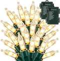Christmas Lights Battery Operated, 50LED 16ft (2 Pack, Warm White) in Warm White