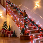 Christmas Lights Battery Operated, 50LED 16ft (2Pack, Red & White), alternate view 4