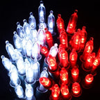 Christmas Lights Battery Operated, 50LED 16ft (2Pack, Red & White), alternate view 6