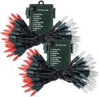 Christmas Lights Battery Operated, 50LED 16ft (2Pack, Red & White), alternate view 7