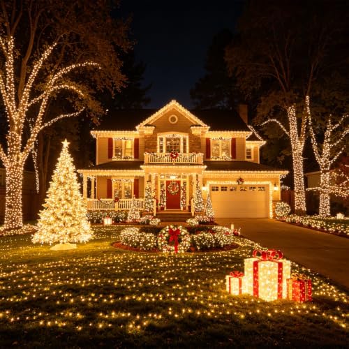 Christmas Lights Battery Operated, 50LED 16ft (4 Pack, Warm White) in Warm White, alternate view 7