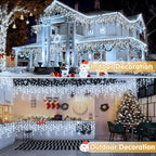 Christmas Lights Decorations Outdoor, 1600LED 164FT Curtain Fairy Lights 8 Modes 320 Drops Fairy String Curtain, alternate