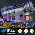 Christmas Lights Decorations Outdoor, 800 LED 65.6 FT 8 Modes 150 Drops Fairy String Curtain Lights for, alternate view 3