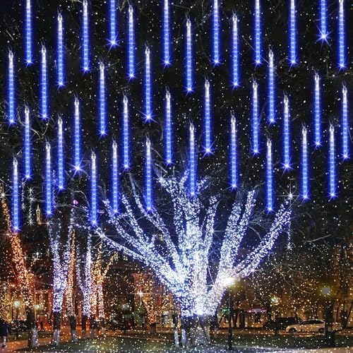 Christmas Lights Outdoor 11.8 inch 10 Tubes Meteor Shower Lights