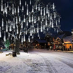 Christmas Lights Outdoor 16 Tubes 384 LEDs Meteor Shower Lights
