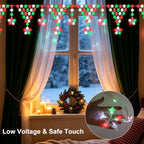 Christmas Lights Outdoor, 218 LED Christmas String Lights, 13.8ft Outdoor Christmas Decorations with 8 Light, alternate view