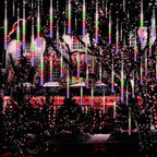 Christmas Lights Outdoor UL Certified 24 Tubes 576 LEDs (Equivalent to 3 Sets of 8 Tubes) Meteor Shower Light, alternate view