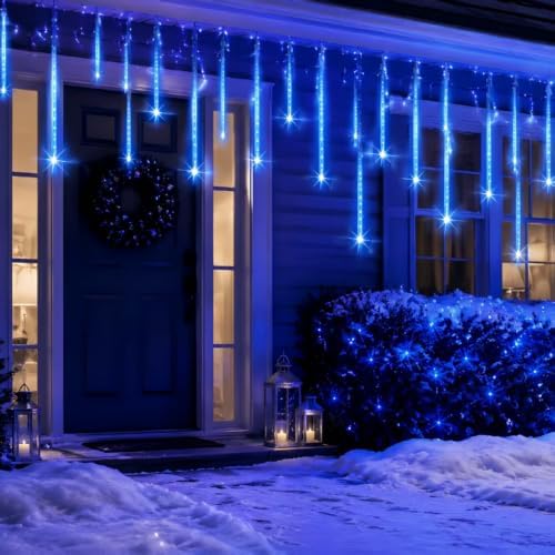 Christmas Lights Outdoor, UL Certified Meteor Shower Lights Blue in Blue, alternate view 5