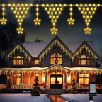 Christmas Lights Window Curtain Fairy Light with 8 Modes for Garden Eaves Wedding Party Holiday Christmas