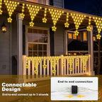 Christmas Lights Window Curtain Fairy Light with 8 Modes for Garden Eaves Wedding Party Holiday Christmas, alternate view 7