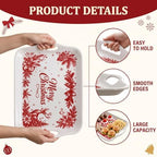 Christmas Melamine Serving Trays with Handles, 16 x 11.4 in, Set of 2 in Christmas Eve & Morning, alternate view 4