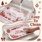 Christmas Melamine Serving Trays with Handles, 16 x 11.4 in, Set of 2 in Christmas Eve & Morning, alternate view 5