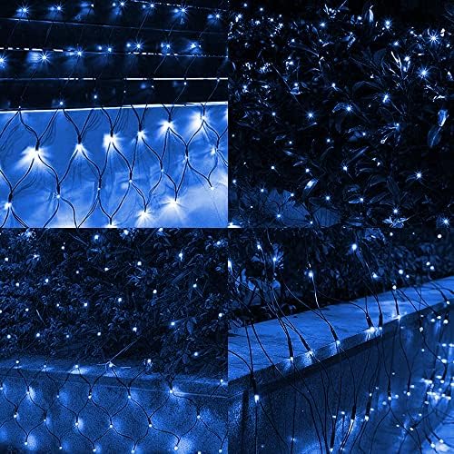 Christmas Net Lights, 360 LED 12FT x 5 FT Green Wire Waterproof Connectable String Lights with 8 Modes, alternate view 4