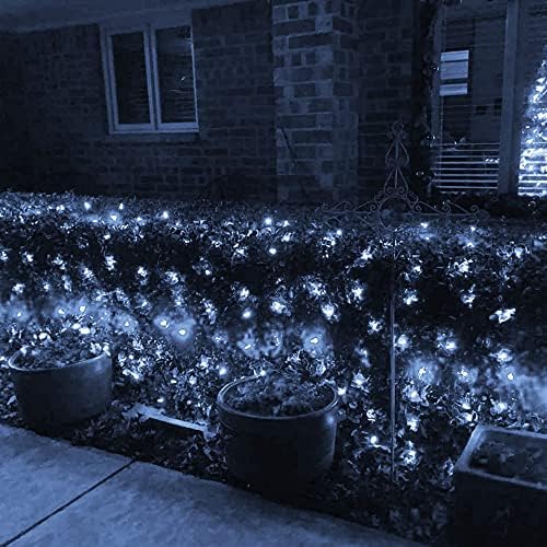 Christmas Net Lights, 360 LED 12FT x 5 FT Green Wire Waterproof Connectable String Lights with 8 Modes, alternate view 6
