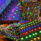 Christmas Net Lights, 360 LED 12ft x 5ft Connectable Mesh Fairy String Lights,8 Modes Low Voltage Safe Adaptor, alternate