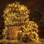 Christmas Net Lights, 360 LED 12ft x 5ft Connectable Mesh Fairy String Lights,8 Modes Low Voltage Safe Adaptor, alternate